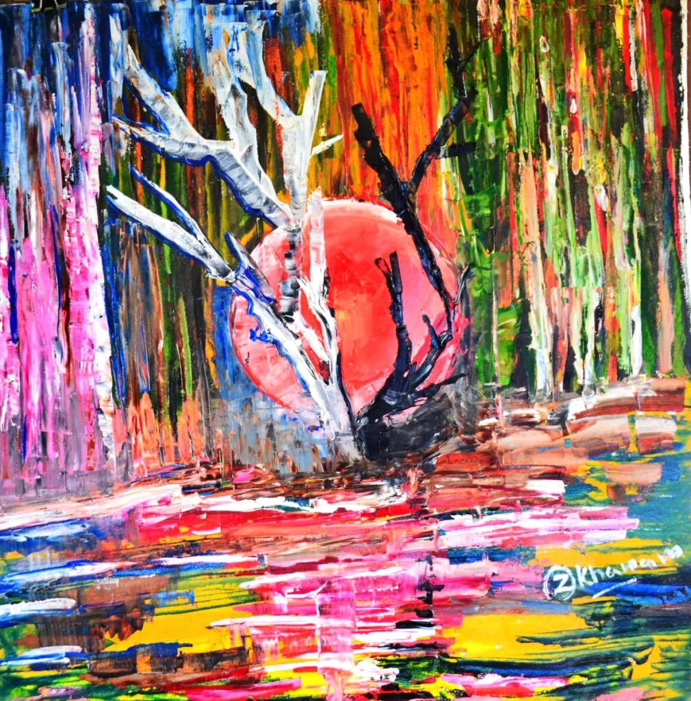 Khanam Art Gallery | Dr Zaheda Khanam | Knife Painting 2
